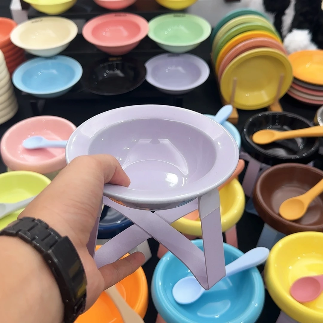 陶瓷飞碟紫色套装 微瑕