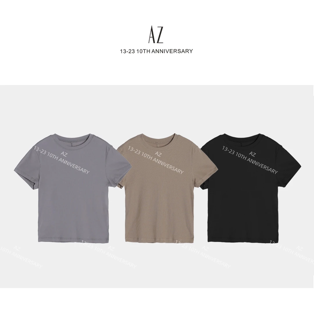 AZ-XJ 车缝线弹力tee 小军家2024夏季新款 NEW XTWL4087