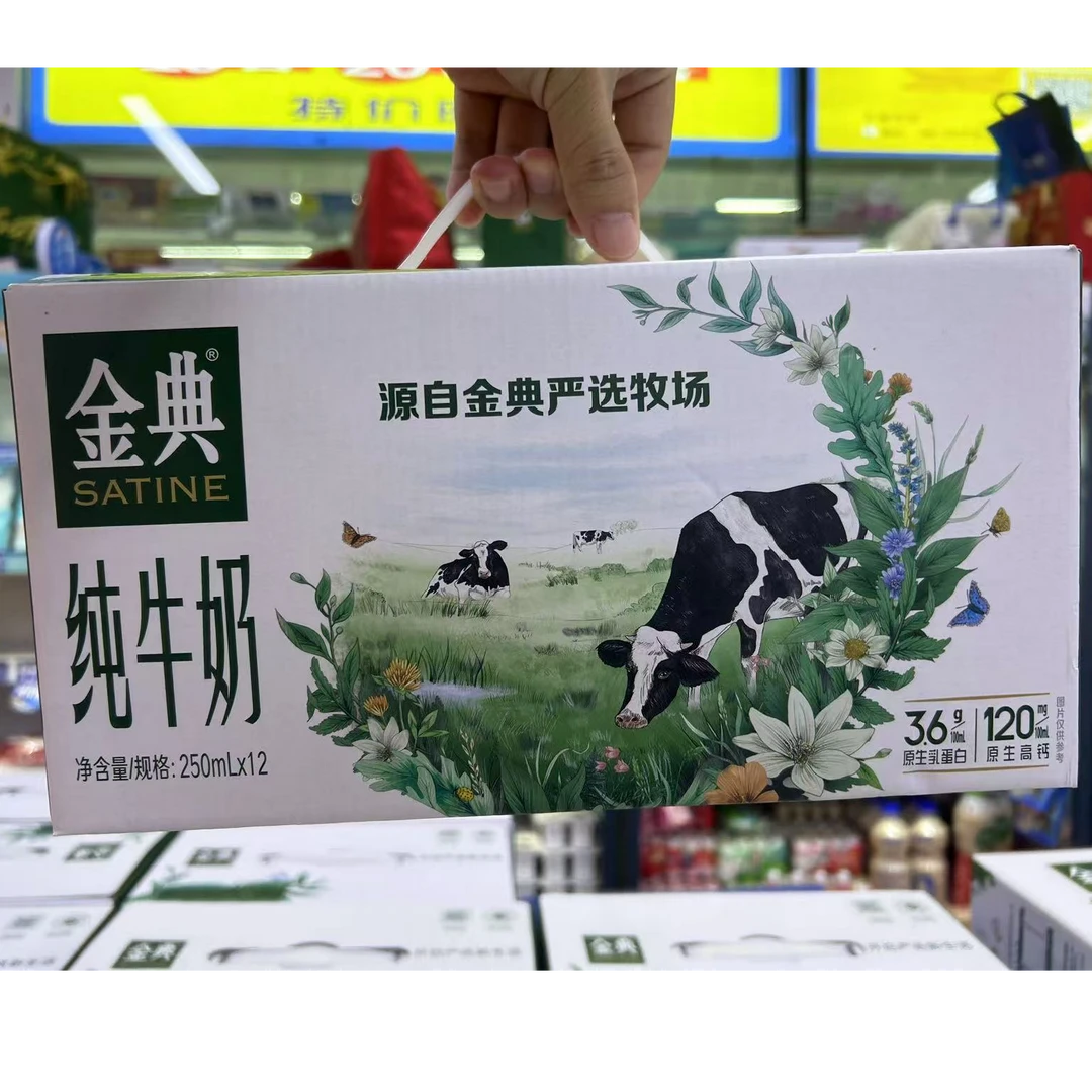 金典纯牛奶250mLx12（商超）