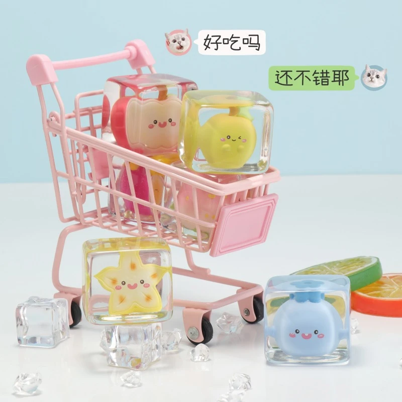 【拆袋】每日鲜果冰块大萌粒盲盒潮玩具水果手办周边礼物摆件