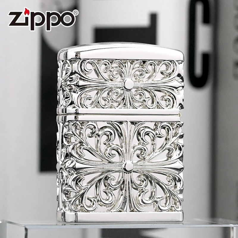 ZIPPO打火机【克罗心之恋】镜面重甲克罗心之恋-情侣礼物 收藏 个性