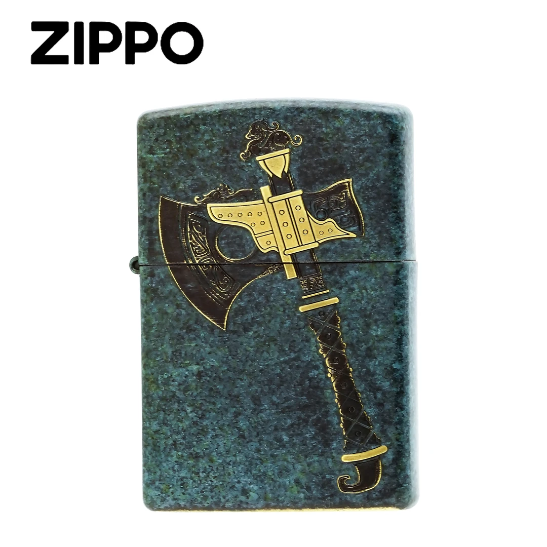 ZIPPO打火机正品【青铜战斧】防风男士经典礼物收藏DYJ1
