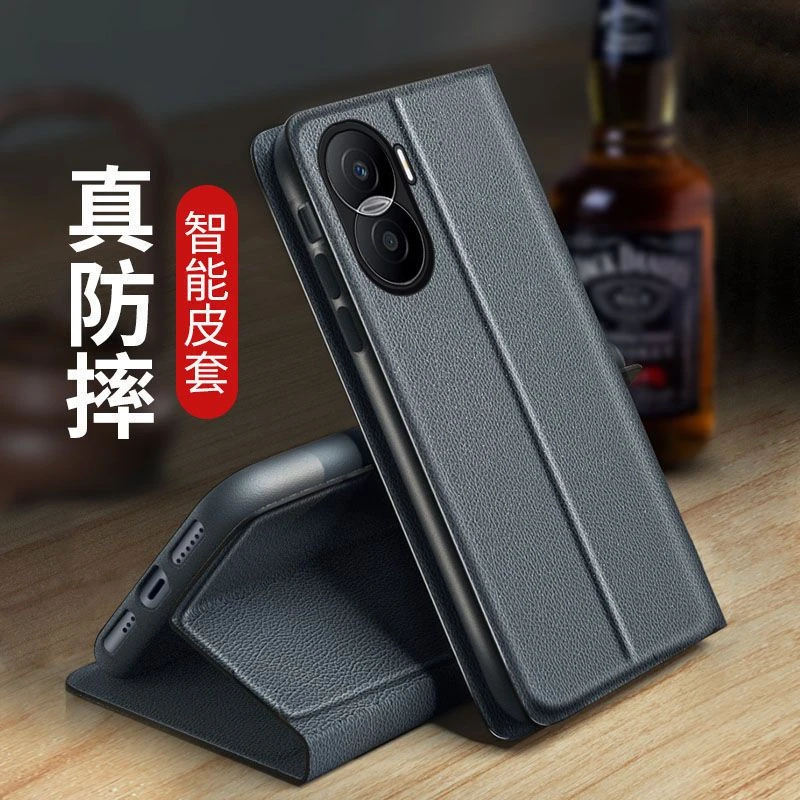 新款DIO-AN00手机壳5g全包 双面防摔HONOR荣耀X40i翻盖皮套商务男