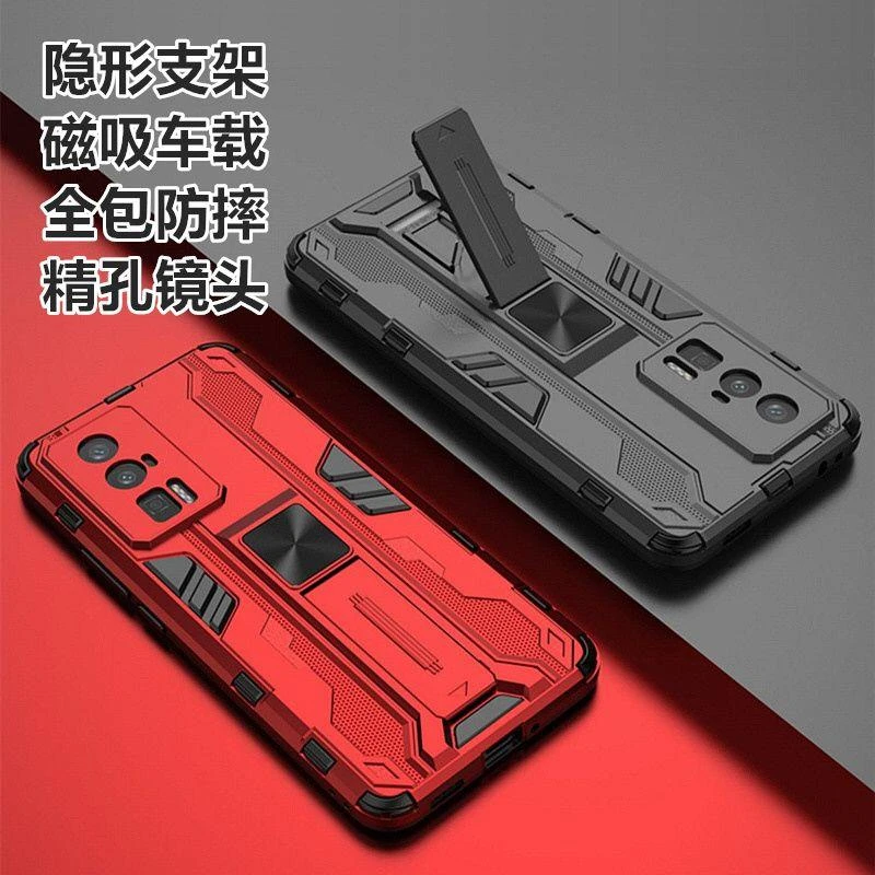 铠甲音速小米红米K60手机壳K60Pro磁吸支架K60E全包镜头软防摔套+