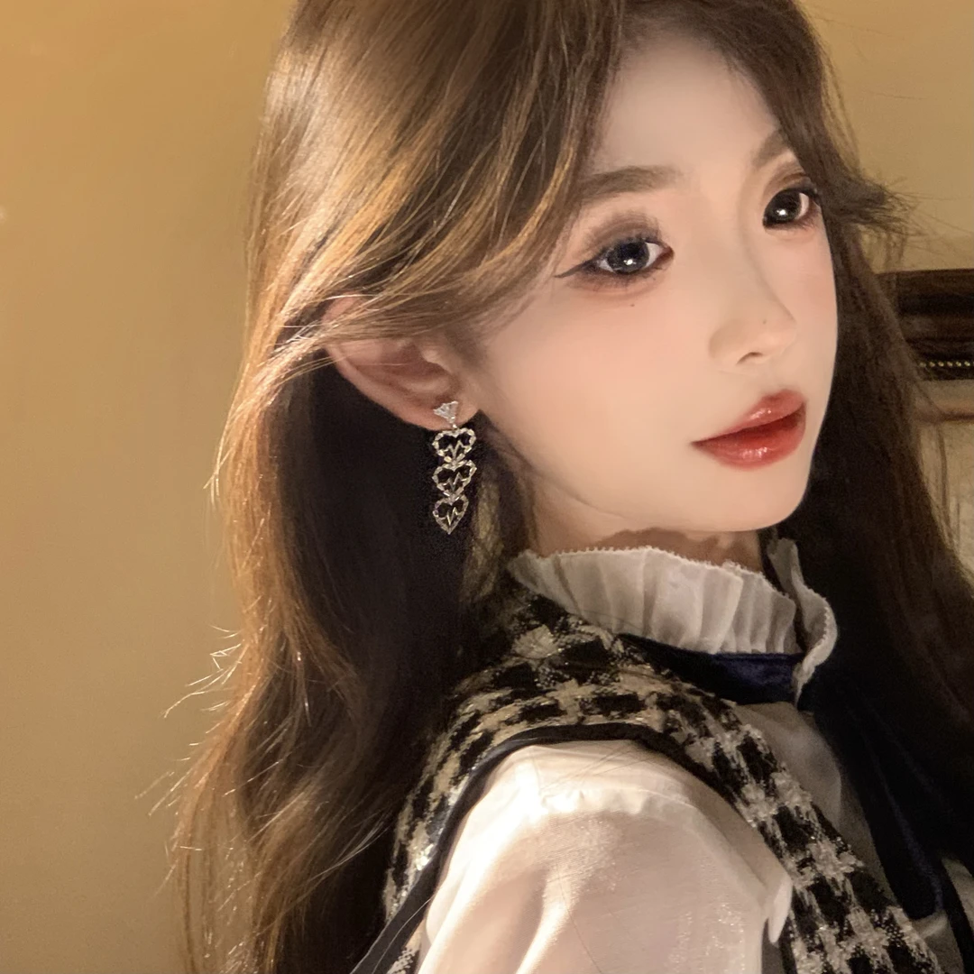 FULL GIRLISH耳环00520百搭小众爱心耳饰少女