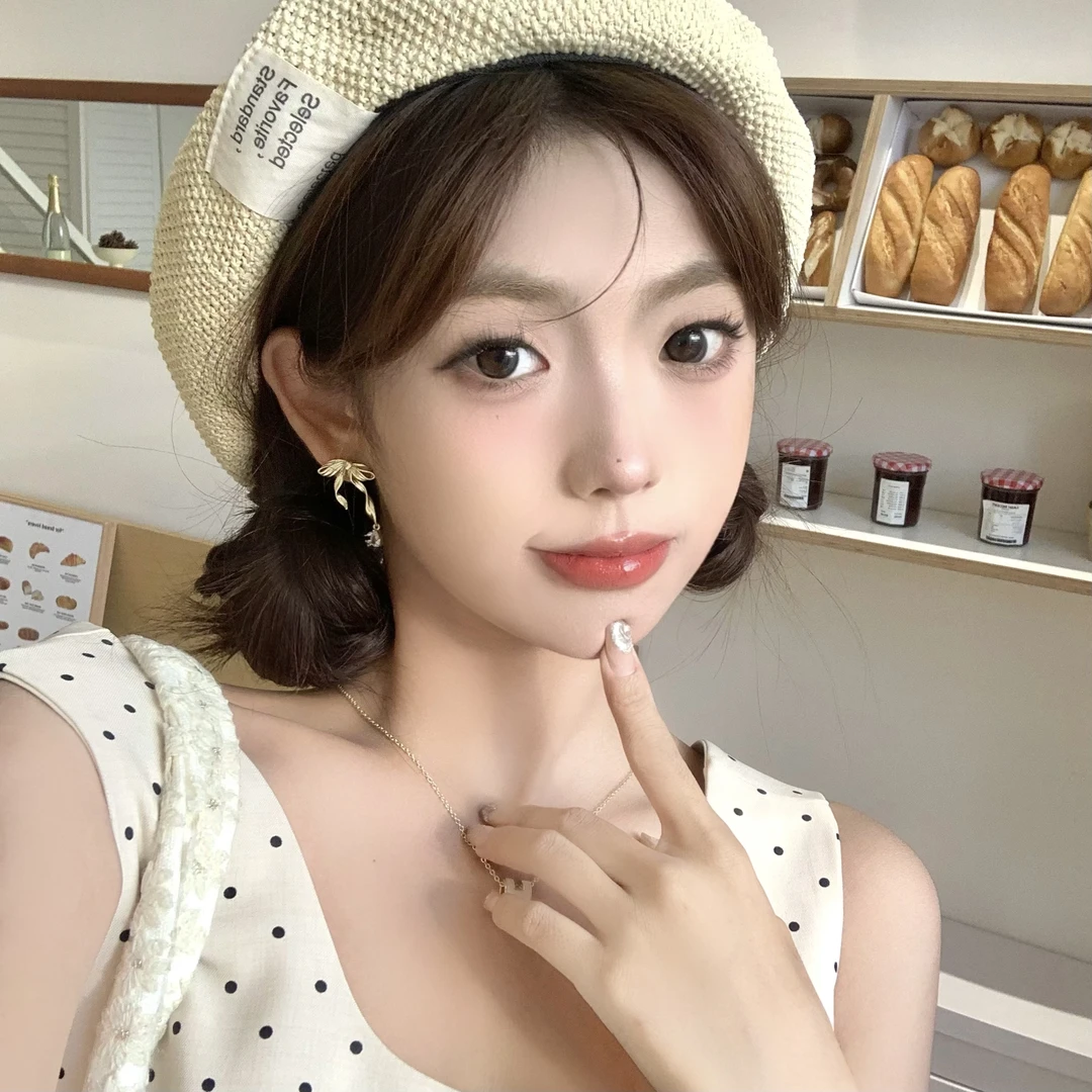 FULL GIRLISH耳环00140甜酷芭蕾风蝴蝶结耳环