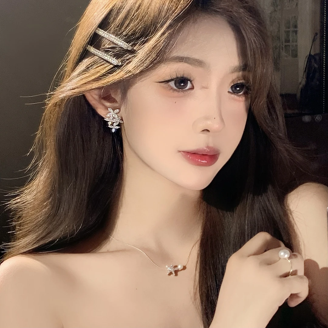 FULL GIRLISH耳环00700轻奢花朵气质耳饰少女