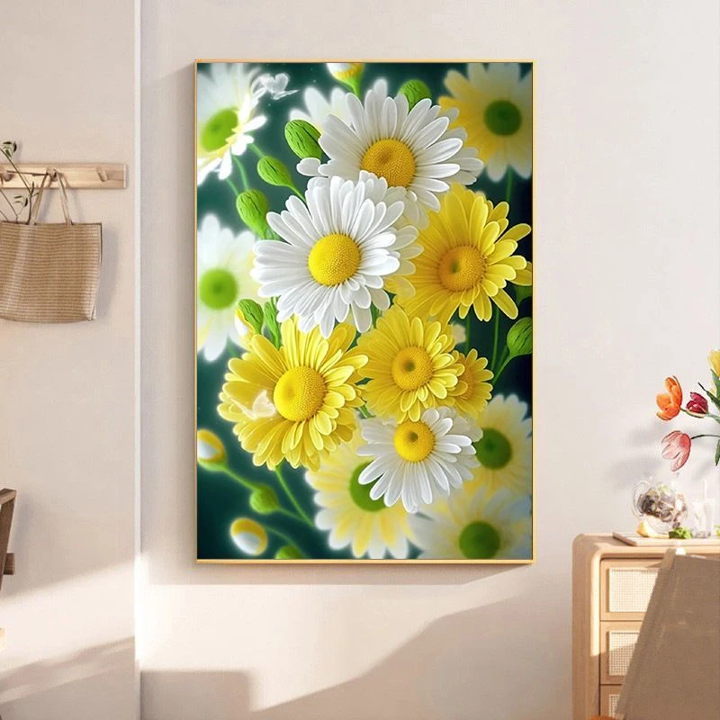 针情针艺十字绣 小雏菊 满绣22色无勾边