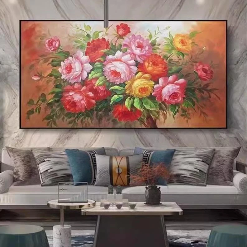 富贵满堂珍藏版十字绣高清精印花满绣45色线绣高级感客厅卧室刺绣