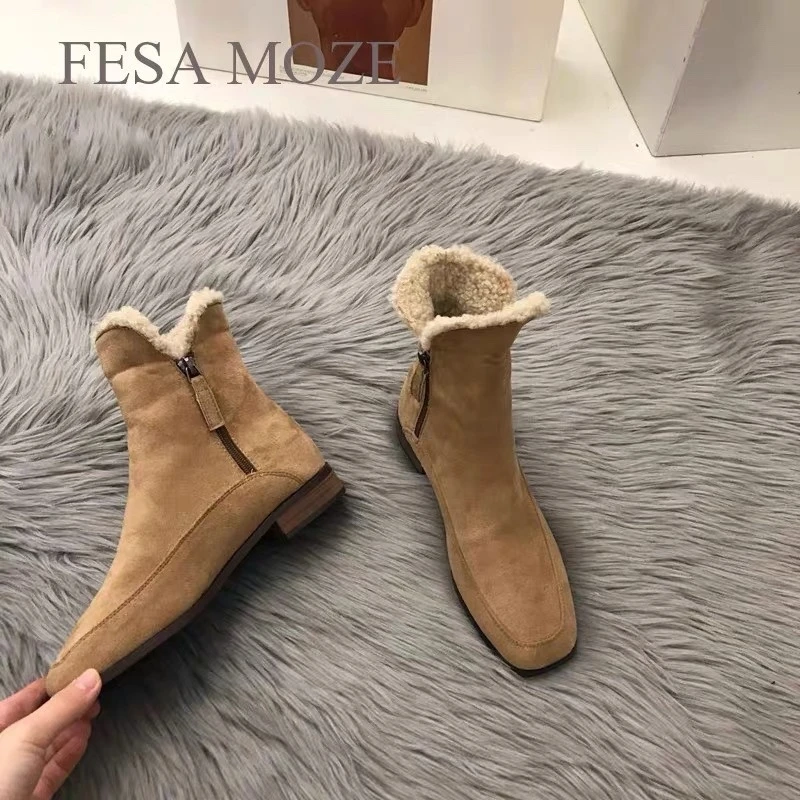 复古雪地靴女2025年冬季新款加绒加厚棉靴小众森系两穿侧拉链短靴