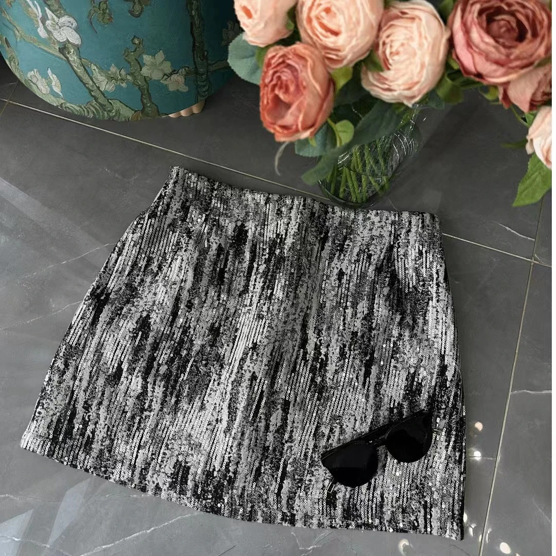 Meet遇见-初秋定制版亮片短裙