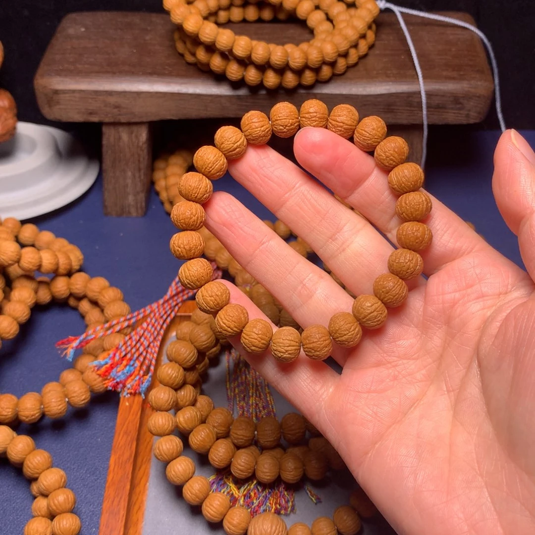 猴头核桃手串O*O10➕麒麟纹凤羽