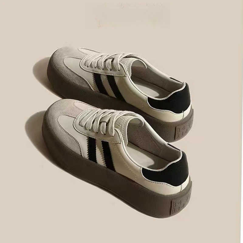 厚底德训鞋女阿甘鞋2024秋季新款时尚经典百搭休闲运动板鞋