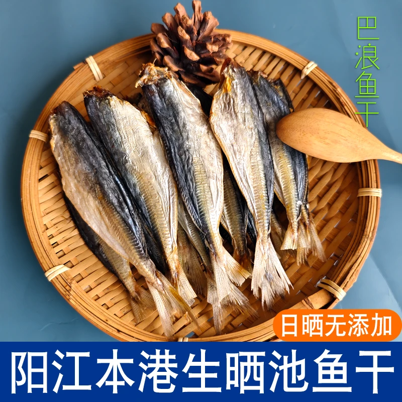 新鲜生晒巴浪鱼干池鱼干阳江本港特产传统渔家工艺日晒小鱼干500g
