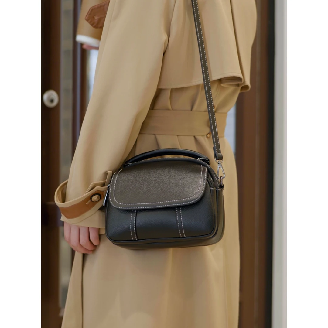 时尚百搭女士休闲斜挎包手提单肩包软皮洋气小包包韩版气质