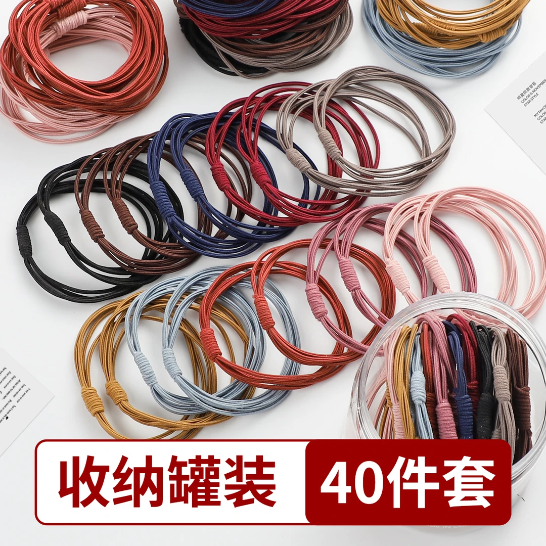 手工打结细头绳女高弹力耐用韩版发绳发圈扎头发皮筋头饰森系成人