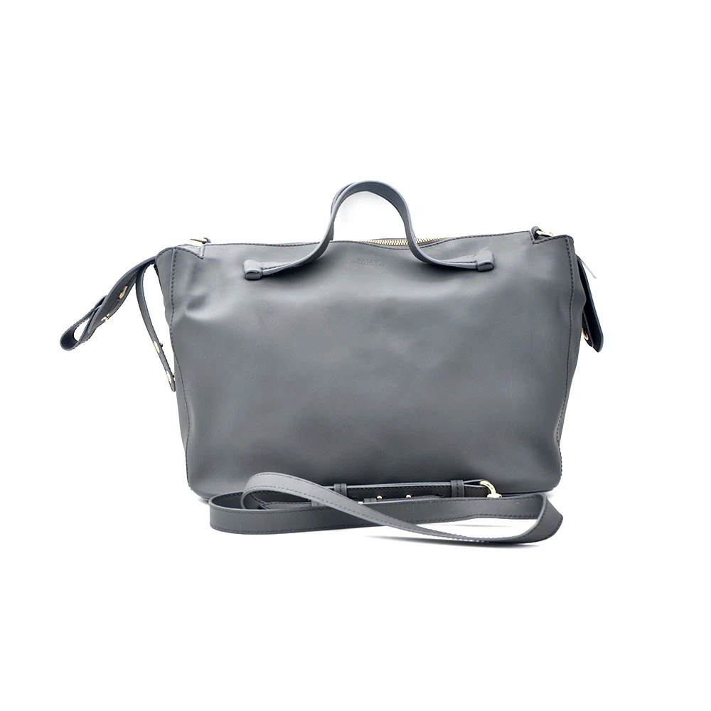 95新 BALLY/巴利 97新 大象灰涂层帆布手提单肩斜挎包33＊24/74352