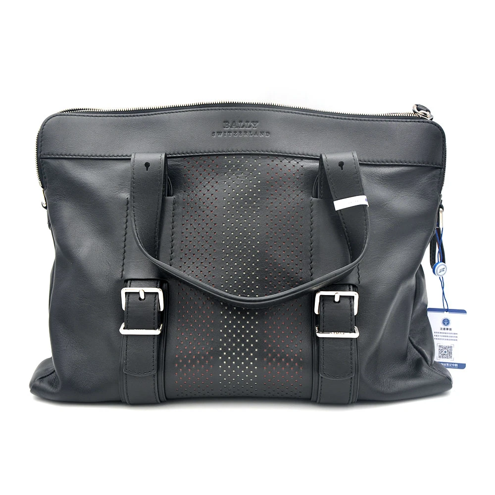 95新 BALLY/巴利 98新 新款打孔手提单肩公文包39＊28/94578