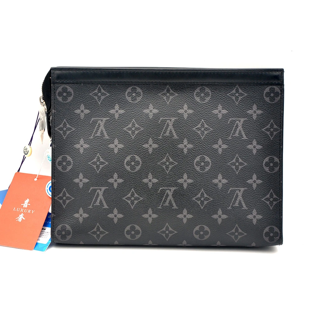 95新 LouisVuitton/路易威登 97新 黑老花黑武士男士26洗漱手拿包