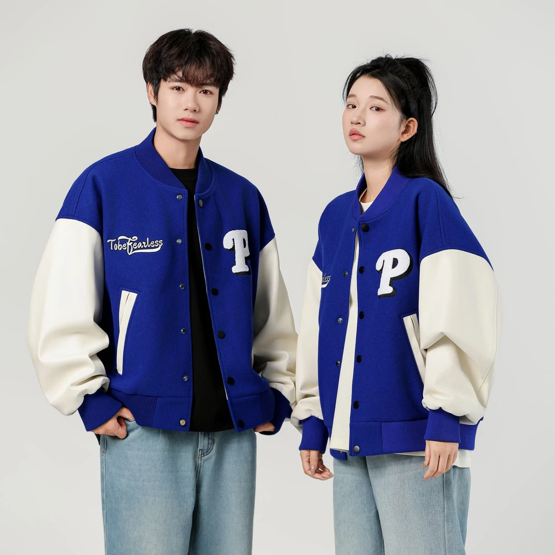 PICH 经典款棒球衫服秋冬季情侣时尚百搭棒球服