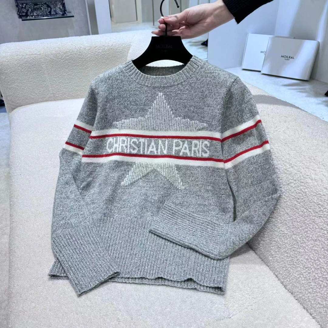 【MOILRAL】气质百搭时尚高级深色系修身显瘦圆领套头毛针织衫4163