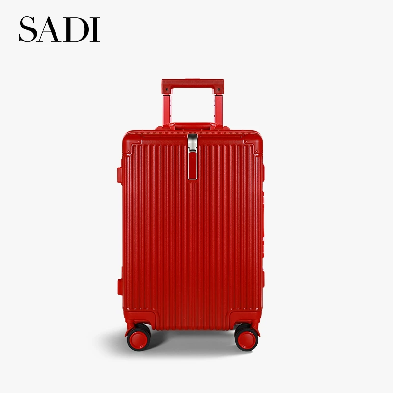 SADI萨迪PC铝框静音万向轮拉杆箱SDG90013{24寸}