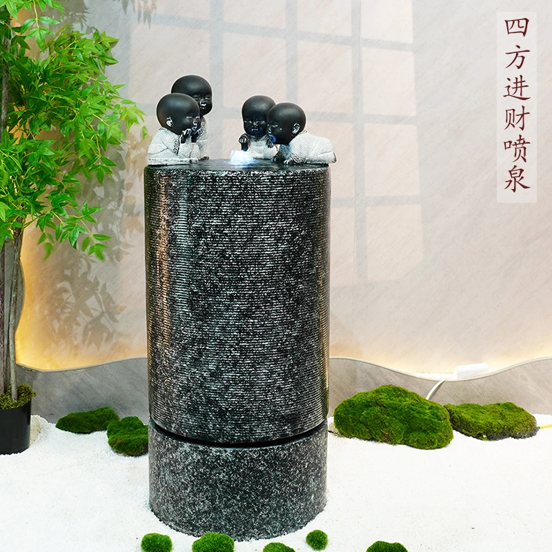 中式流水加湿器摆件家居摆设装饰品乔迁新居礼物开业风水招财礼品