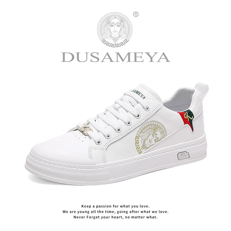 DUSAMEYA/杜莎米娅2025新款奢品男鞋百搭潮流男士休闲轻奢板鞋