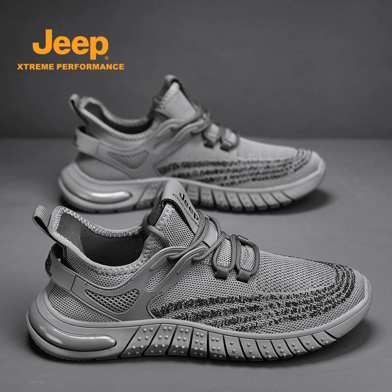 jeep吉普运动鞋子男士跑步鞋休闲秋季透气休闲老爹鞋男鞋2025新款