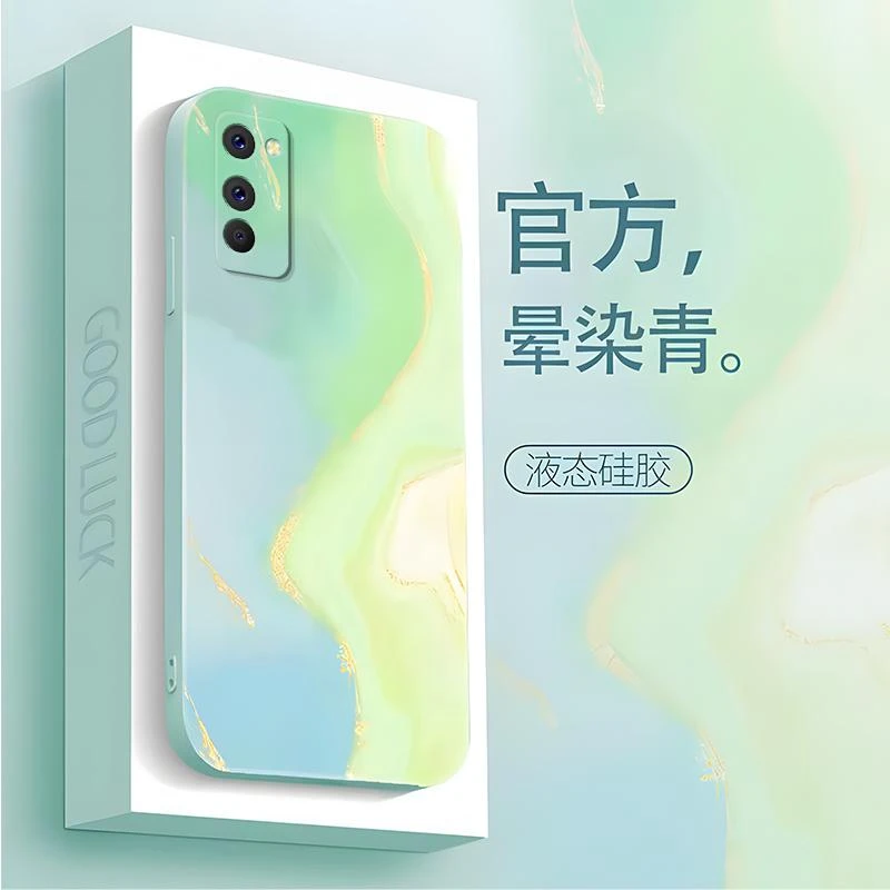 适用荣耀v30pro手机壳HONORV30PRO硅胶晕柒艺术画男新款水墨画色