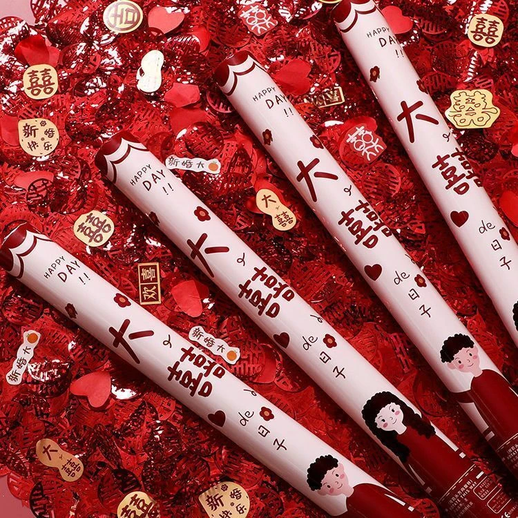 结婚礼炮礼花筒礼筒炮婚礼喷花筒花瓣雨手拧璀璨星河礼炮婚庆用品
