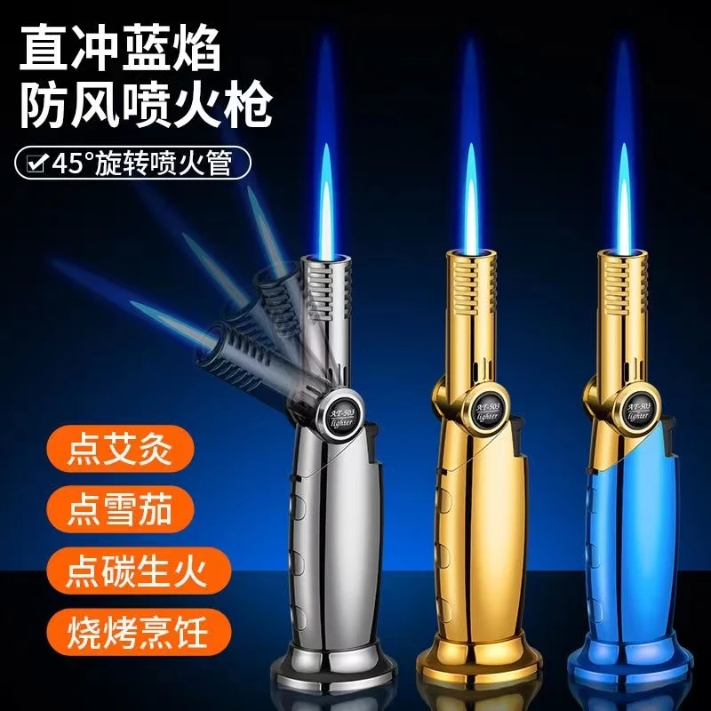 多多 新款弯头可折叠直冲防风打火机