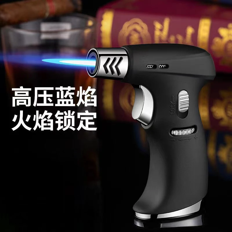 多多 防风直冲充气打火机神器焊枪喷枪点艾灸雪茄点蚊香专用