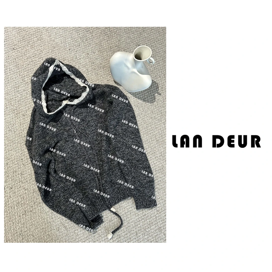 【夜色繁华】羊毛衫兔毛羊驼毛针织毛衣小众设计连帽女上衣