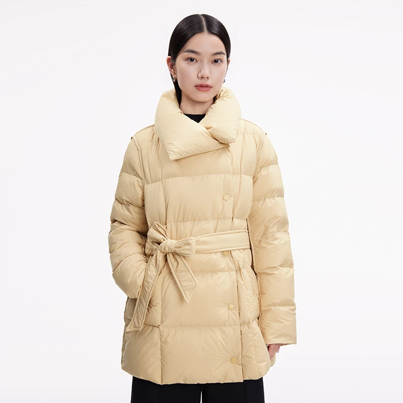 播侧襟配腰带羽绒服DDS1RD3011