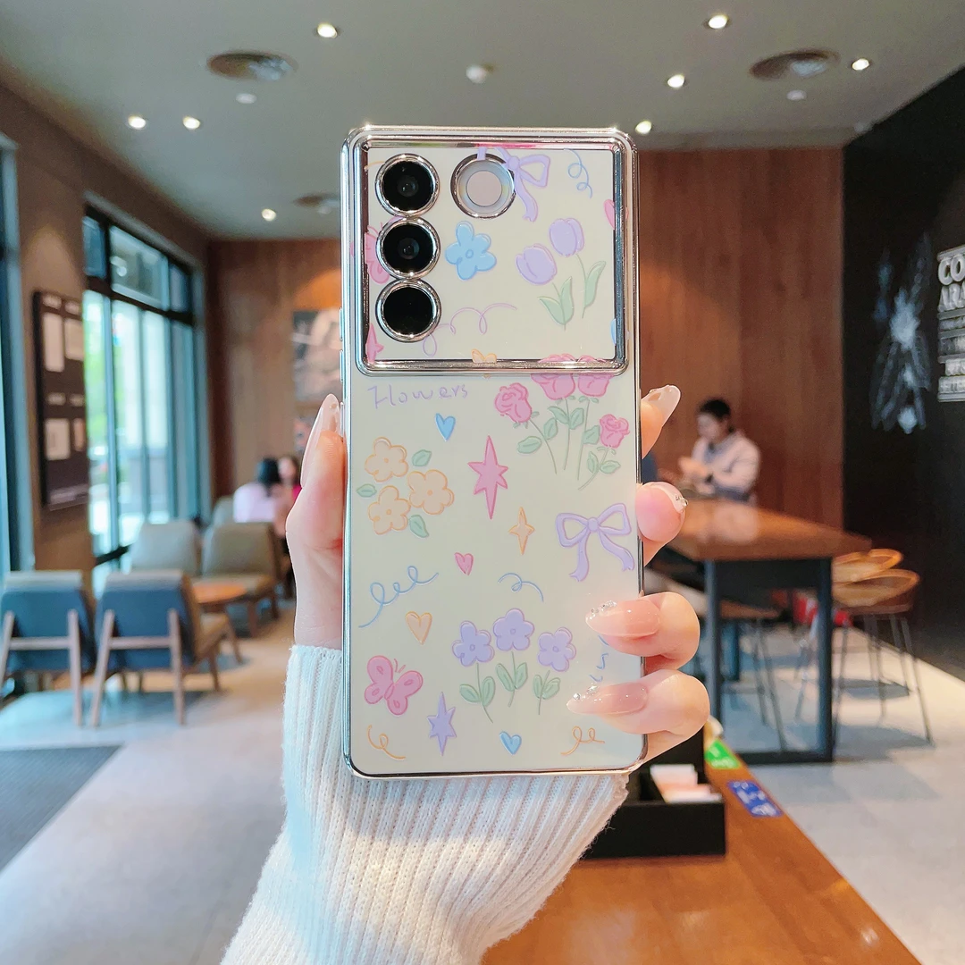 （vivoS16系列）电镀大视窗适用vivoS16/vivoS16Pro/vivoS16e手机壳
