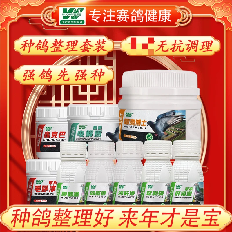 五禽戏种鸽无抗调理整理套装