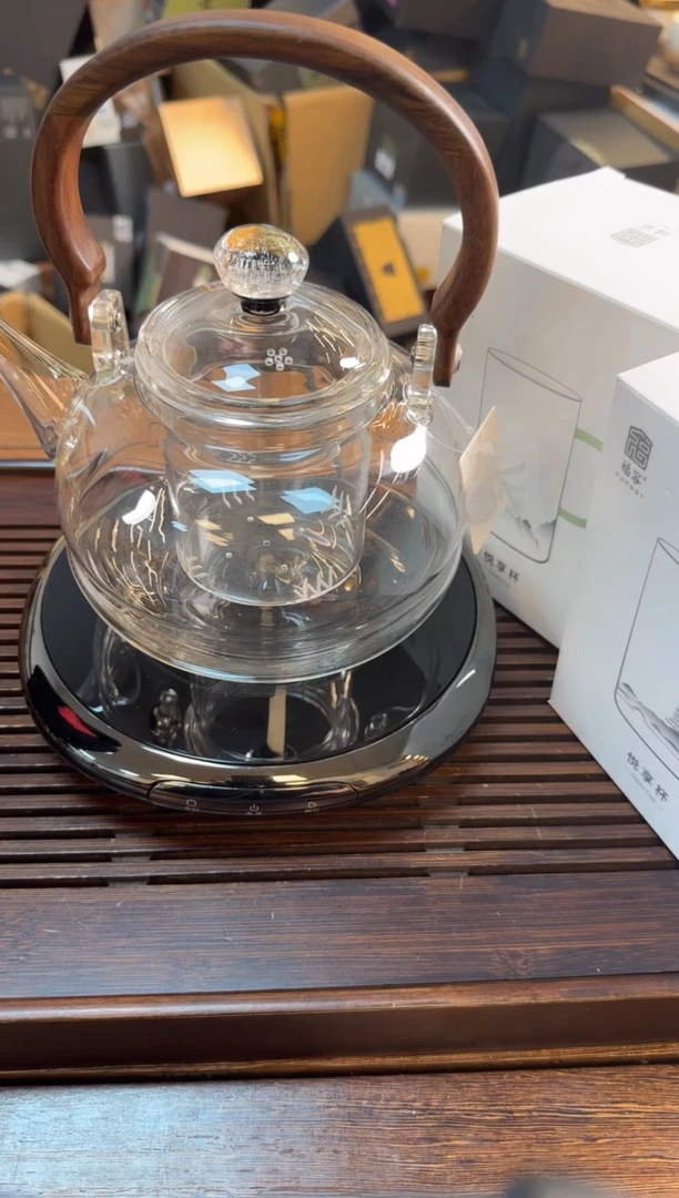 【闪购商品】1小坐电陶炉银灰+禾器雅澜壶 透明