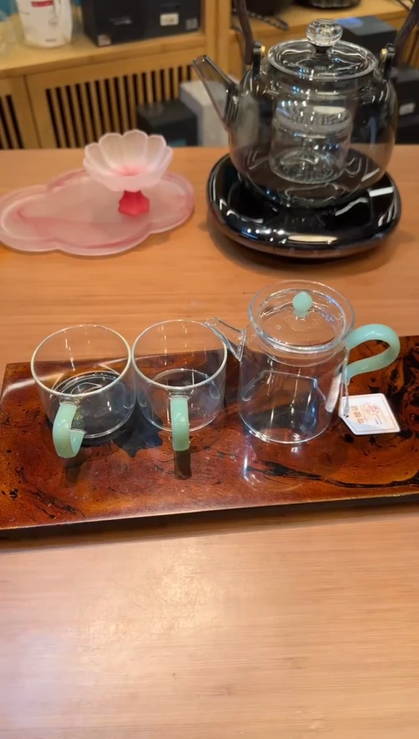 【闪购商品】1福容 富宋执壶 浅玉+佰享对杯 浅玉