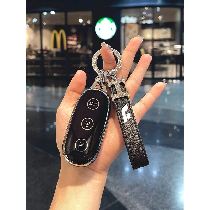 理想L8钥匙套23款汽车L7专用L9max个性one高档男女新能源锁匙壳扣