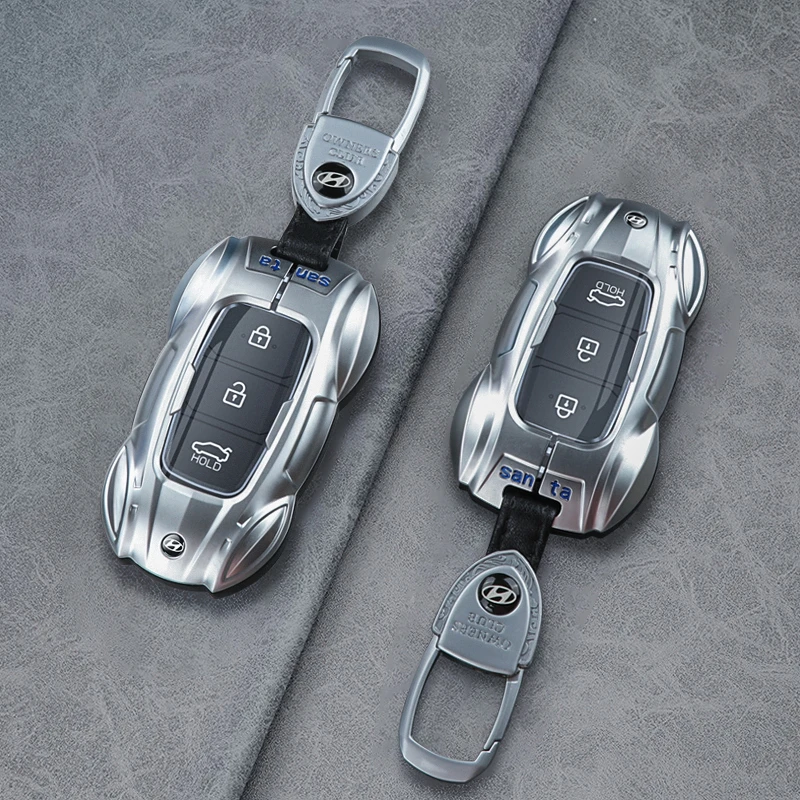 现代沐飒钥匙套ix35名图ix25第七代伊兰特23款菲斯塔汽车包壳男扣