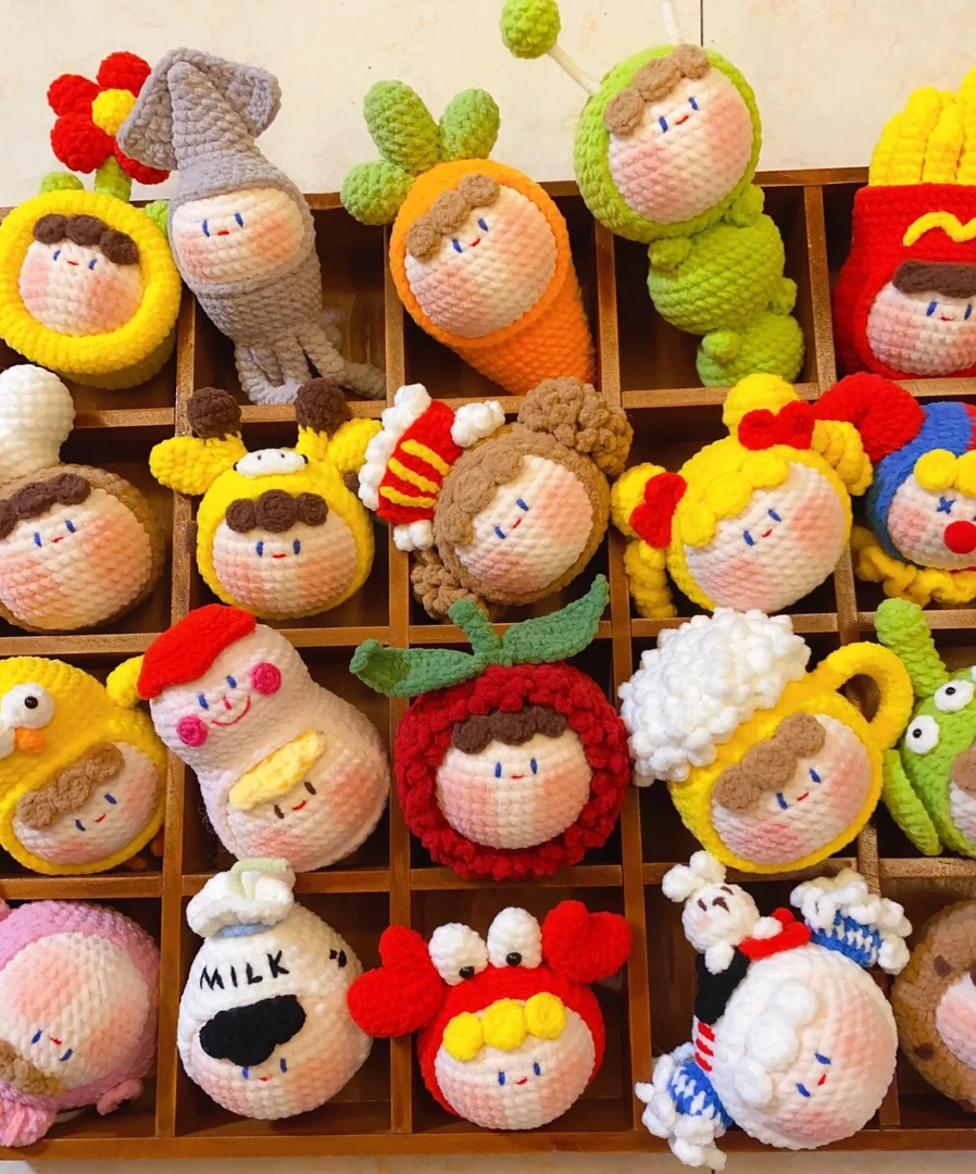 毛线钩织代拆团子钥匙扣包挂可爱全新