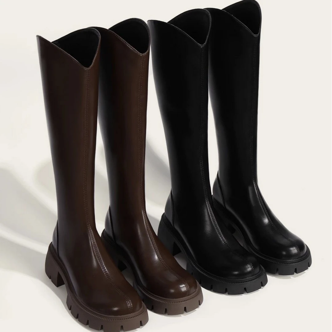 女士靴子百搭时尚加绒