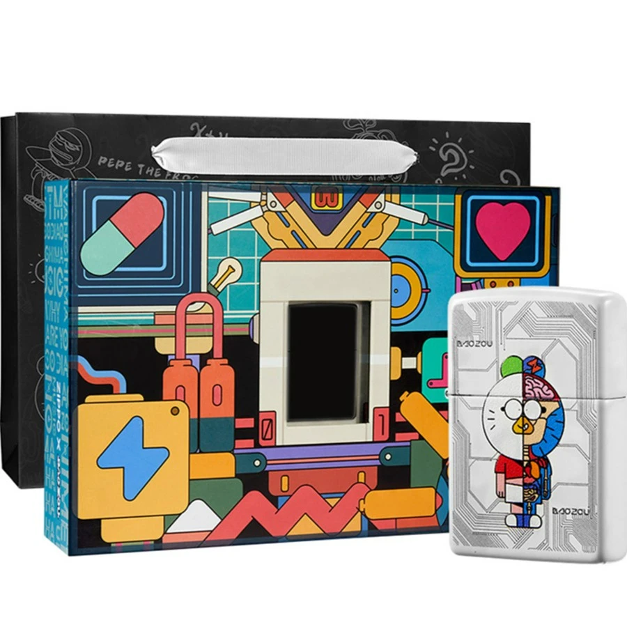 ZIPPO打火机暴走漫画王尼玛联名款绝版限量送男朋友TC9901CY