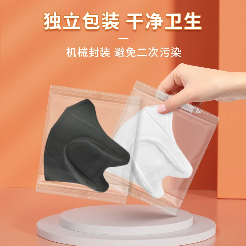 口罩白色3D立体黑色网红爆款透气一次性独立包装高颜值女夏季薄款