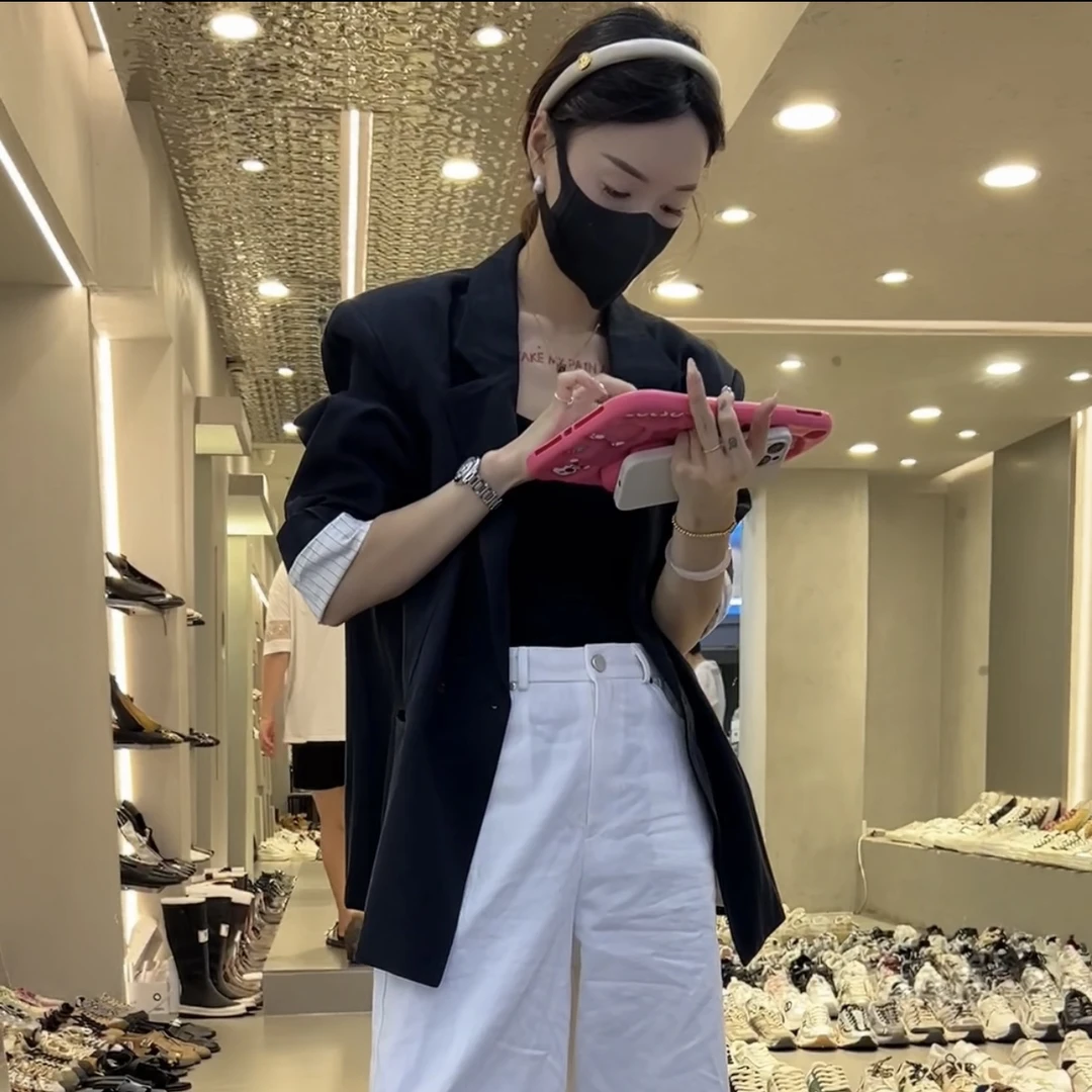 高级感2024秋季新款韩板复古休闲宽松显瘦百搭小西装外套潮