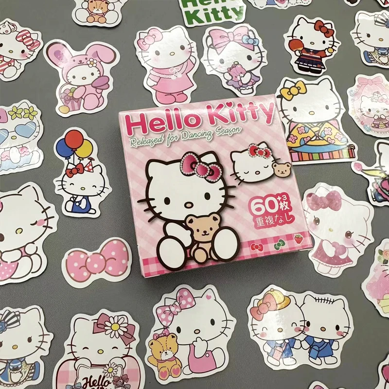hellokitty贴纸ins礼盒小型图案可爱高颜值爆款封口贴手帐装饰贴