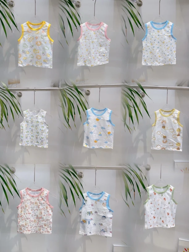 爱祖儿 福利款 单层小背心 肩开扣