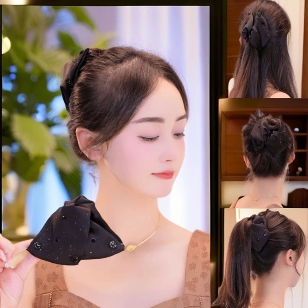 路易斯星语抓夹气质优雅时尚百搭后脑勺赫本风法式发夹