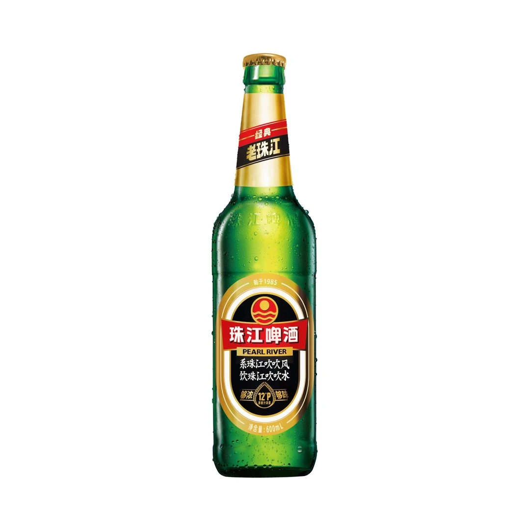 珠江啤酒  经典老珠江啤酒12°P瓶装600ml